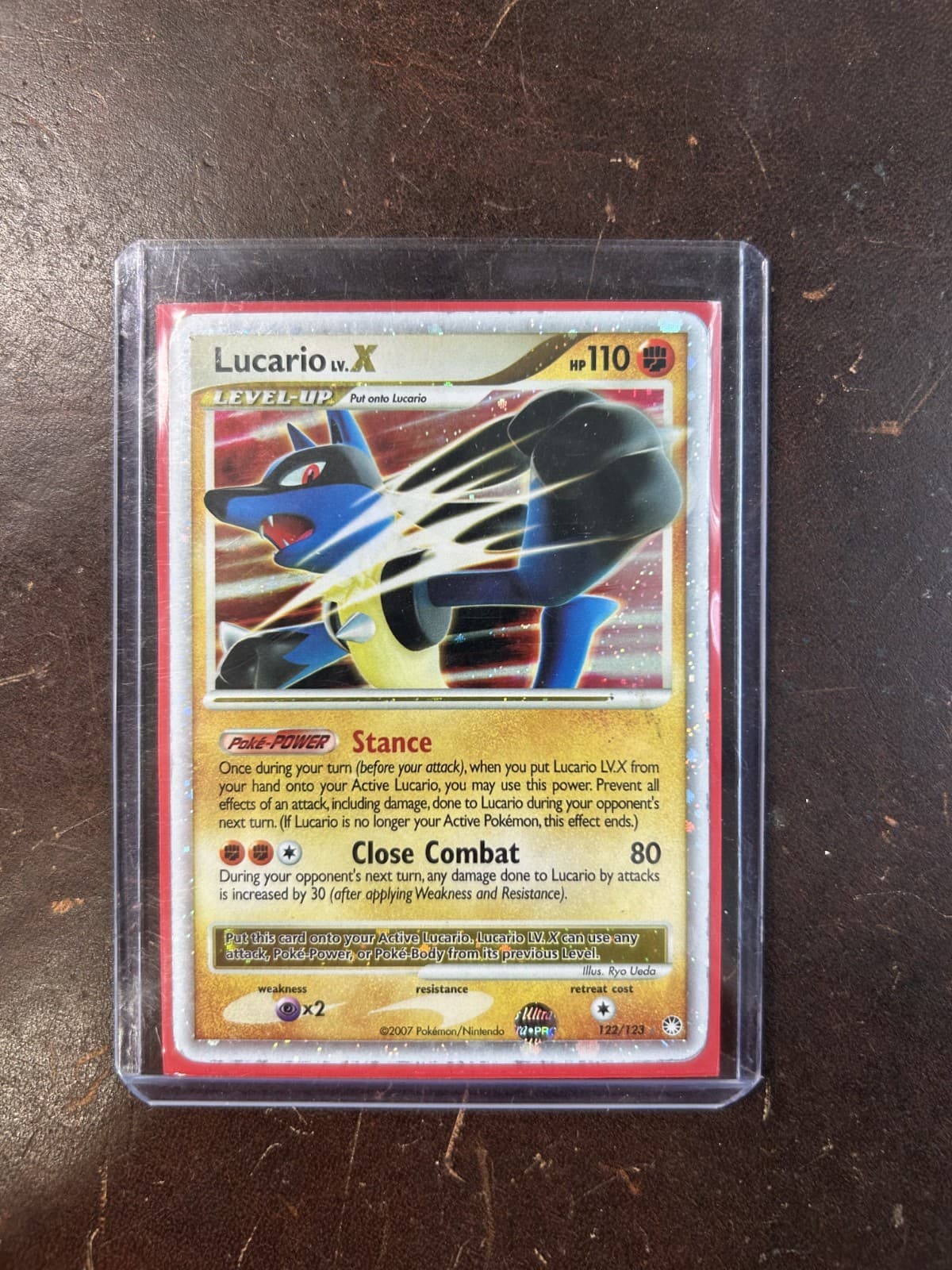Lucario LV.X 122/123 Mysterious Treasures Holo