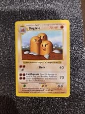 Pokémon TCG Dugtrio Base Set 19/102 Shadowless Rare MINT