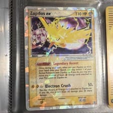Pokémon TCG Zapdos ex 116/112 Holo Secret Rare EX FireRed & LeafGreen 2004 EN
