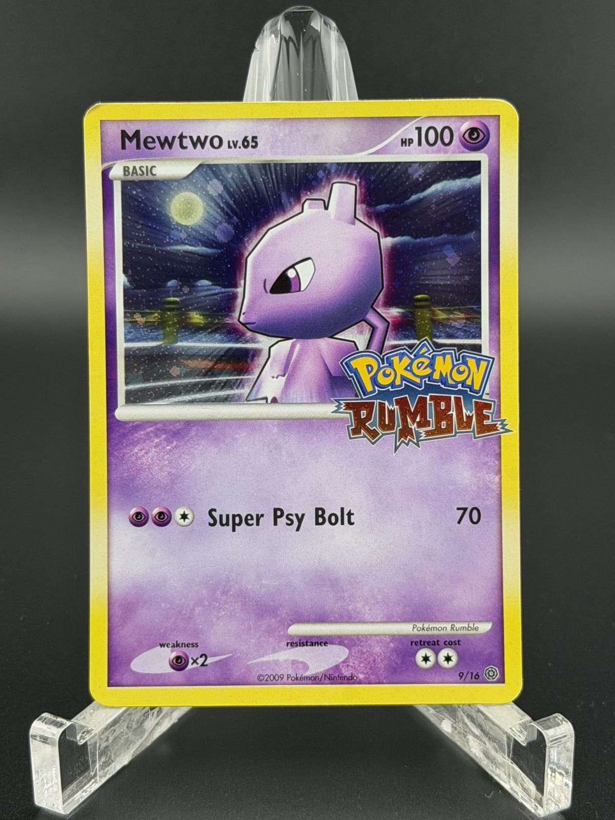 Mewtwo 9 Rumble Holo