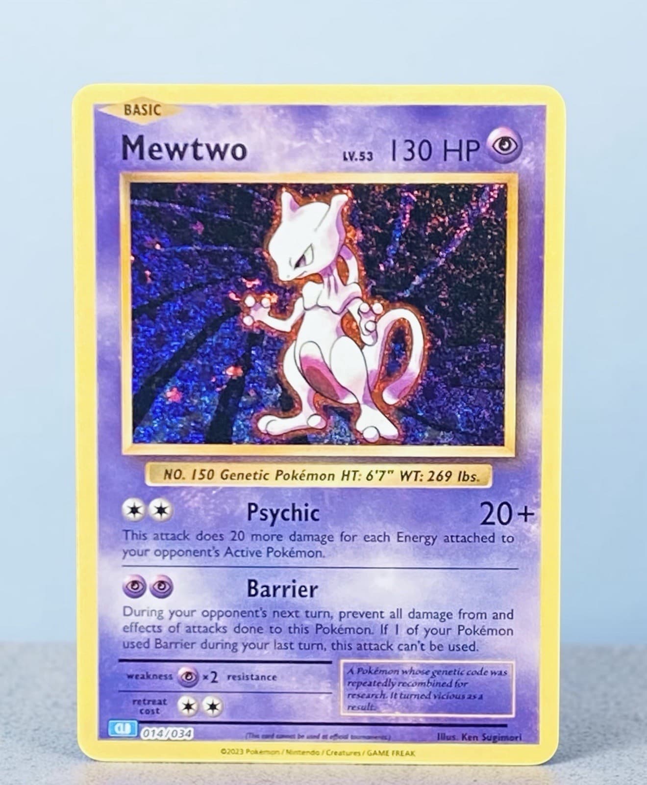 Pokemon Mewtwo #014/034 CLB: Trading Card Game Classic (Read Description) 🔥
