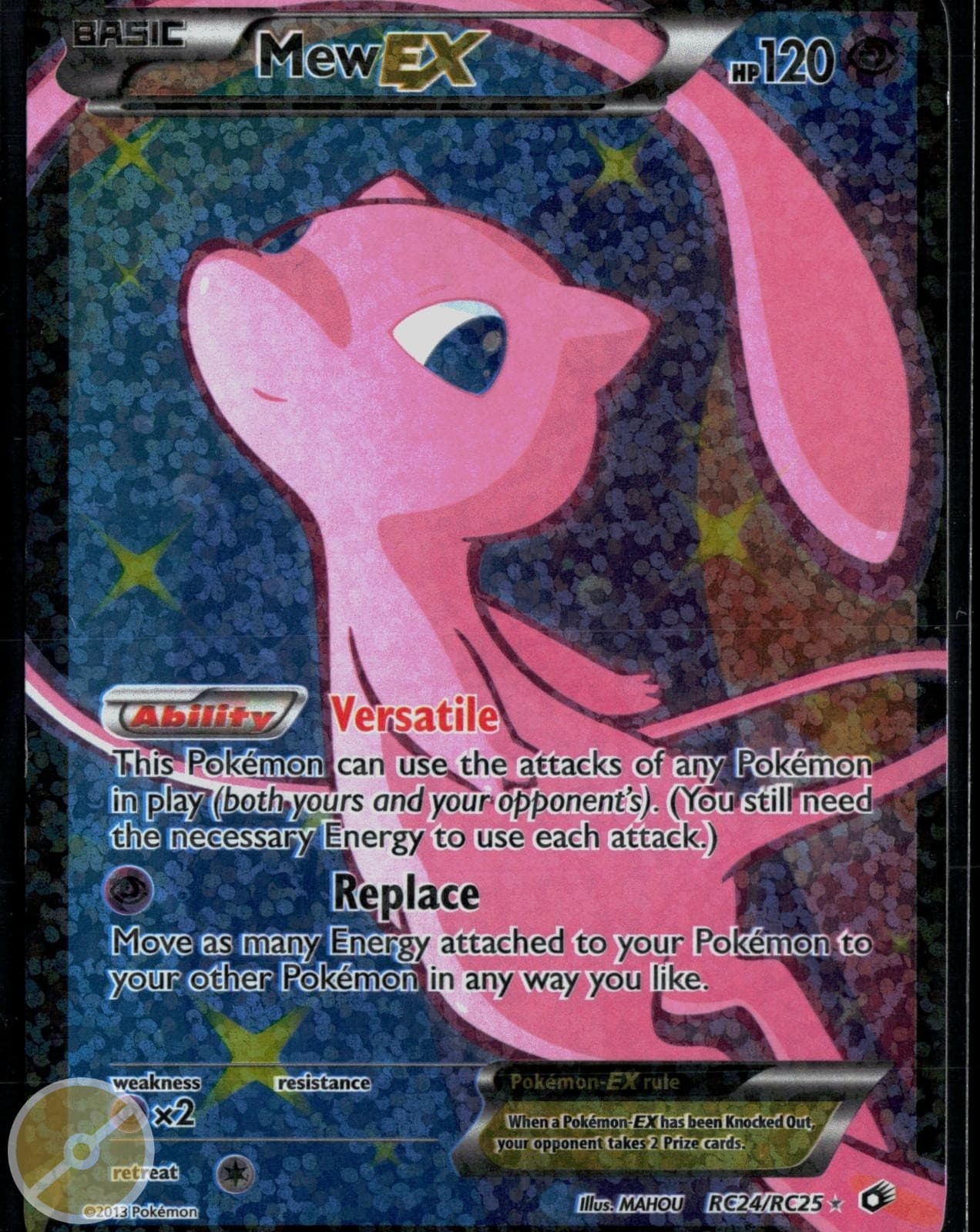 Mew EX (Full Art) RC24/RC25 Legendary Treasures: Radiant Collection Holo Pokemon