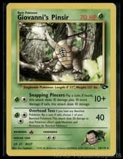 Giovanni's Pinsir 24/132 Unlimited Gym Challenge Pokemon TCG MP