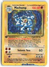 Machamp 8/102 Holo Rare Deck Exclusives Pokemon 1st Edition Holo Heavily Played
