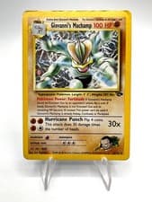 Giovanni's Machamp 6/132 Gym Challenge Holo Pokemon Card Vintage English