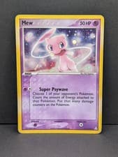 Mew 111/110 Holon Phantoms Holo Ultra Rare Pokemon TCG vintage Nintendo MP