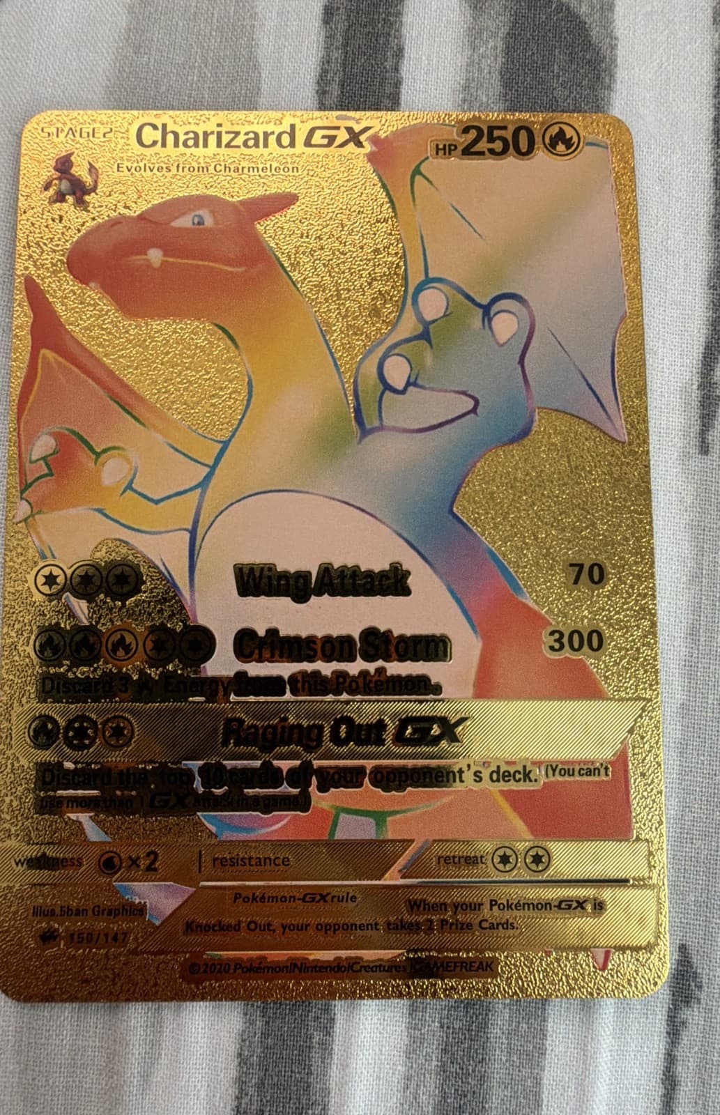 Charizard GX (Secret) 150/147 Sm-Burning Shadows Holo