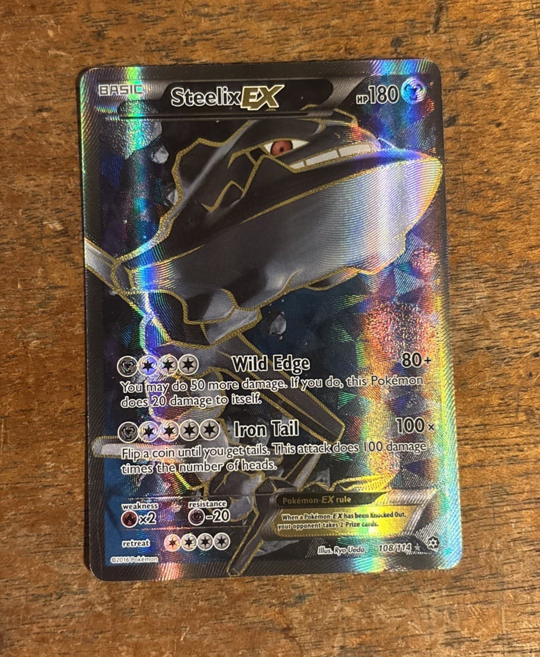 Steelix EX Pokemon XY Steam Siege 1089/114 Full Art Holo Ultra Rare LP