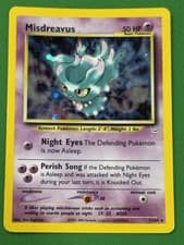 SWIRL Misdreavus Holo Rare Neo Revelation 11/64 LP