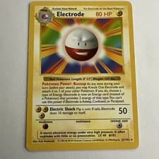 Pokemon Vintage Electrode Base Set 21/102 Base Set Shadowless 1999 WOTC