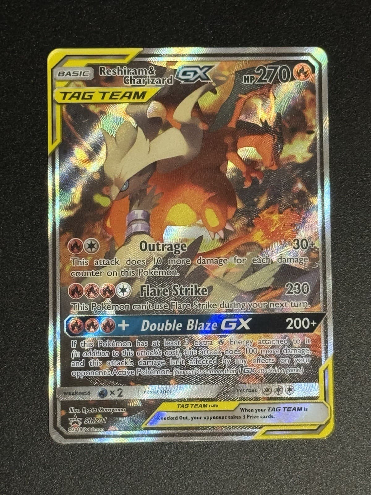 Reshiram & Charizard GX SM201 Sm Holo