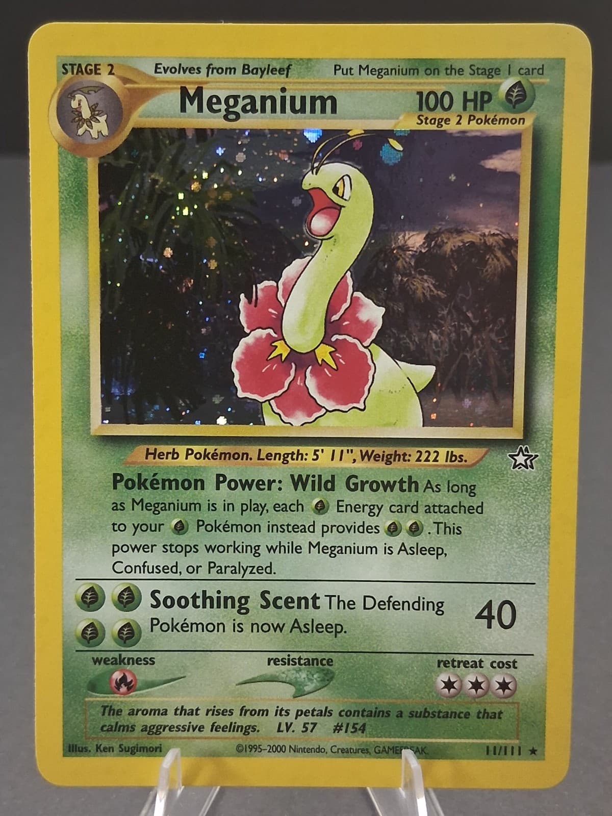 Meganium 11/111 Neo Genesis Holo