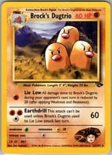 Brock's Dugtrio 022/132 Rare Gym Challenge MP