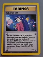 Pokemon TCG Card 2000 Gym Heroes Sabrina's ESP 117/132