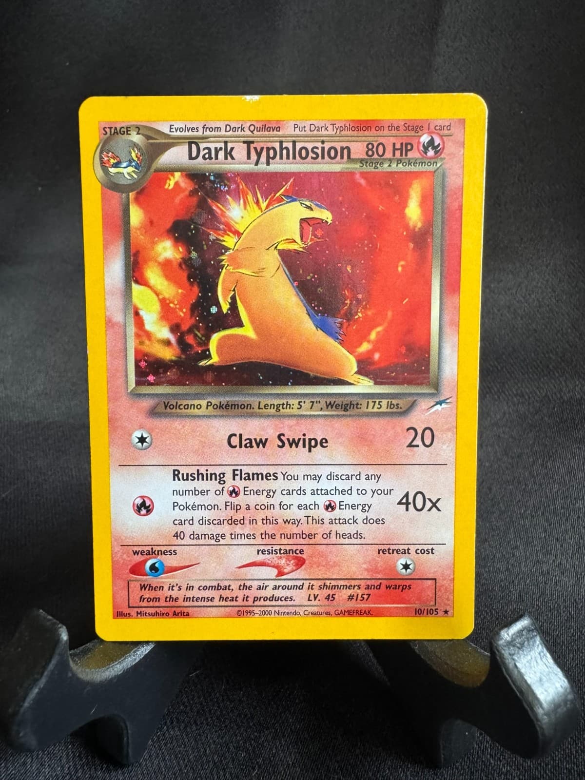 Pokemon Dark Typhlosion 10/105 Neo Destiny Holo LP