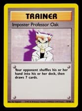 Impostor Professor Oak Rare Base Set (Shadowless) 073/102 NM