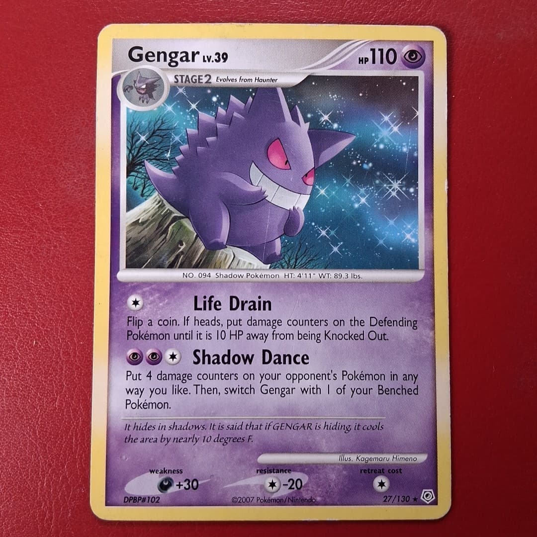 Gengar 27/130 Diamond and Pearl Regular Pokémon Card LP