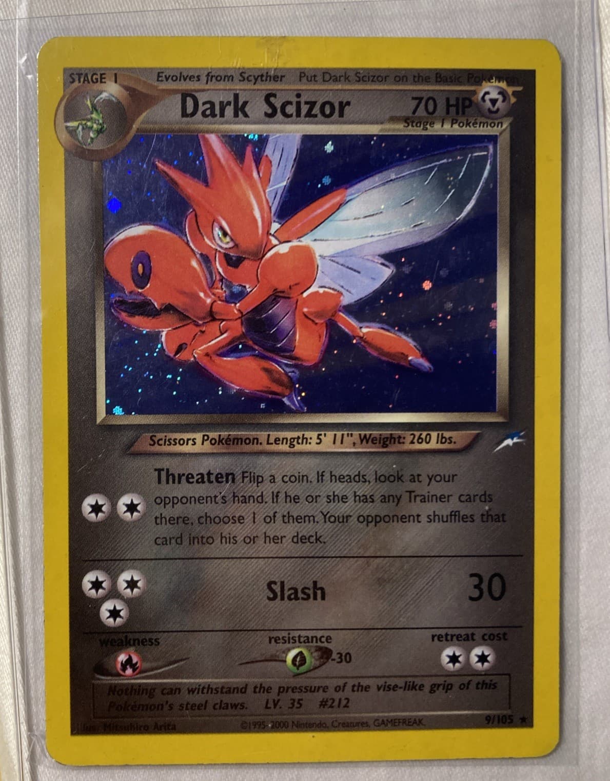 Dark Scizor 9/105 Neo Destiny Holo