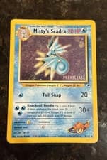 Misty’s Seadra Prerelease Holographic Gym Heroes 9/132 WOTC 