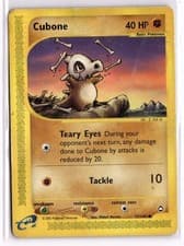 Cubone 72/147 Common Aquapolis Pokemon Heavily Played