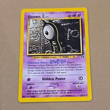 Unown [A] Neo Discovery 33/75 Rare Regular Unlimited English 40 HP 2001