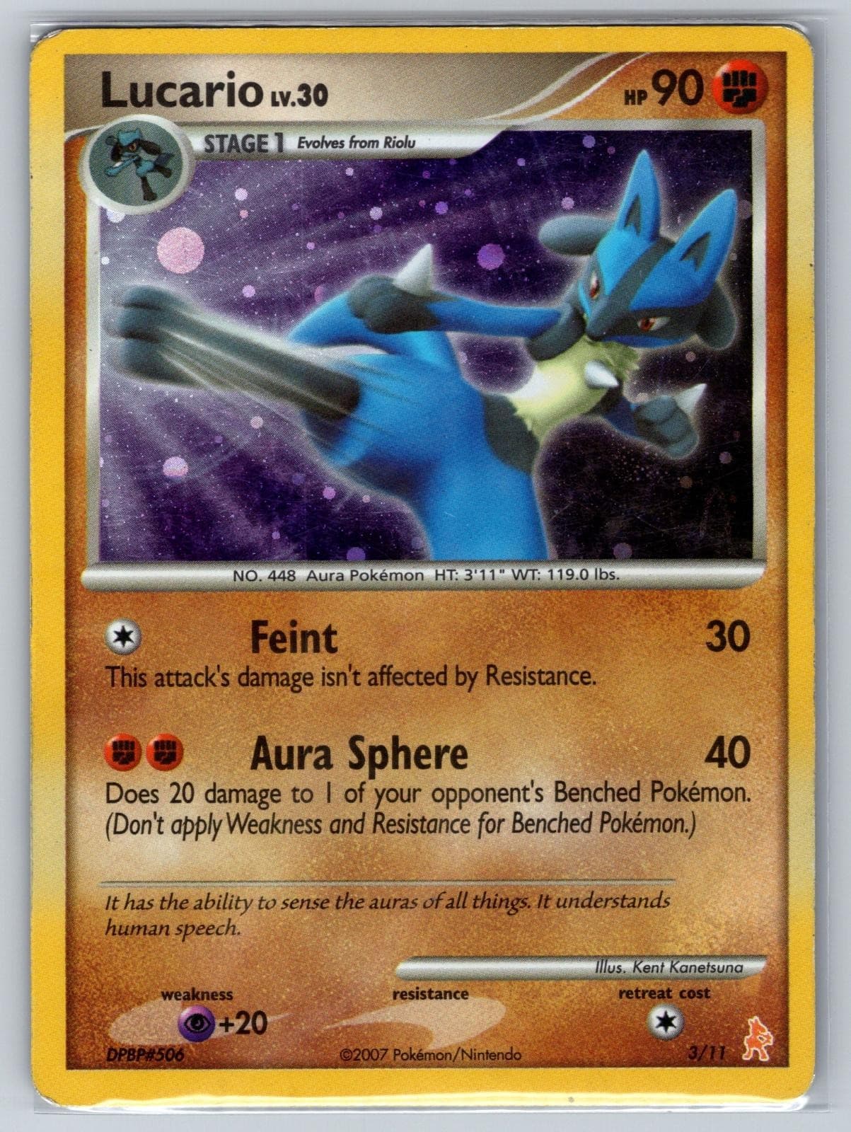 LUCARIO 2/17 RARE POP SERIES 6 POKEMON HEAVILY PLAYED
