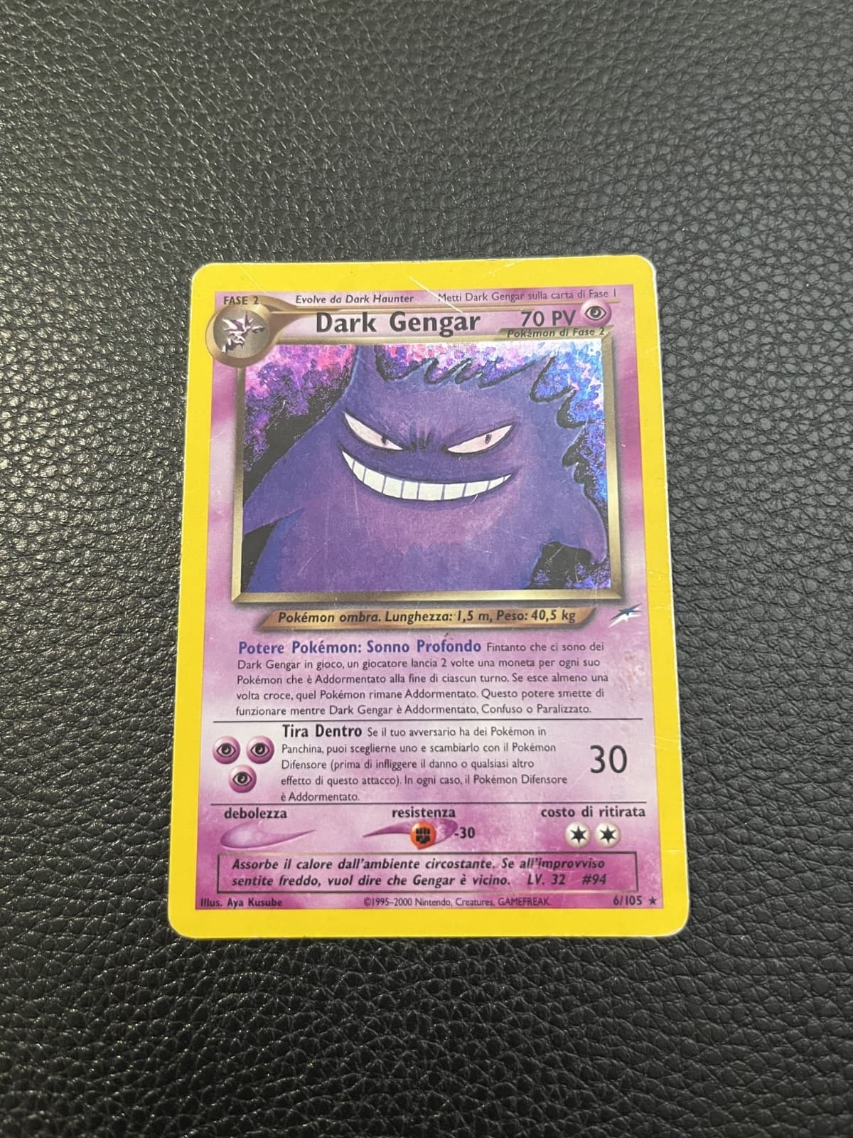 Dark Gengar 6/105 Neo Destiny Holo LP/GOOD WOTC Unlimited - Pokemon TCG - 2000