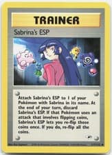 Sabrina's ESP Uncommon Gym Heroes G1 Trainer Unlimited 117/132 2000 NM
