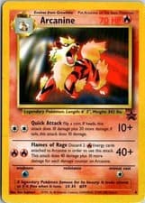 Pokemon Arcanine #6 WOTC Black Star Promo 1999 Non-Holo Lightly Played 06/53