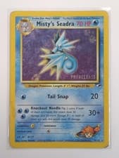 Misty's Seadra (Prerelease) 009/132 Holo Promo WoTC Promo Pokemon Heavily Played
