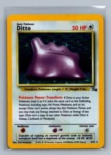 Ditto #3/62 Unlimited Holo Fossil (Keiji Kinebuchi) Pokemon Card - MP