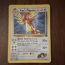 Pokémon Koga's Pidgeotto TCG Gym Challenge 27/132  Rare 2000 60 HP