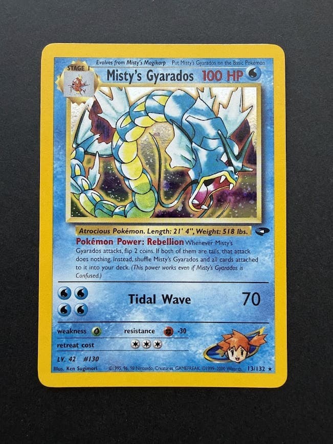 Misty's Gyarados 013/132 Holo Rare Gym Challenge MP