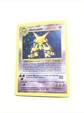 ALAKAZAM - 1/102 - Base Set SHADOWLESS - Holo - Pokemon Card - MP