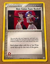 Pokemon TCG Here Comes Team Rocket! 111/109 EX Team Rocket Returns Holo SR - LP