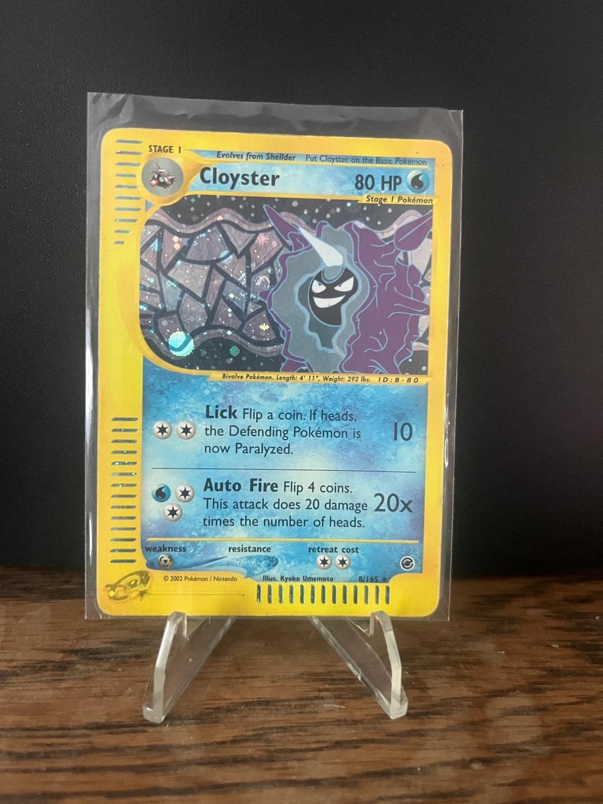 Cloyster 8/165 R Expedition Base Set Holo HP