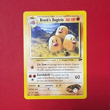 Brock's Dugtrio 22/132 Gym Challenge Rare Unlimited English