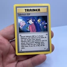 Pokémon Sabrina's ESP 117/132 Uncommon Unlimited Gym Heroes Edition Variant ￼