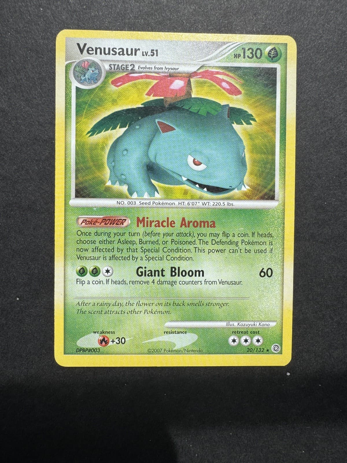 Pokemon Venusaur 20/132 Non Holo 2007 Vintage Rare Card Secret Wonders