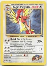 Koga's Pidgeotto Rare Gym Challenge G2 Colorless Unlimited 027/132 2000 LP
