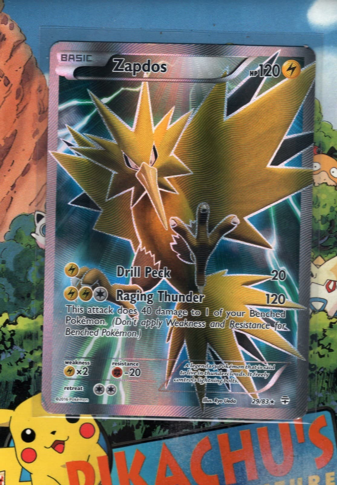 Pokémon TCG Zapdos 29/83 XY Generations Full Art  LP