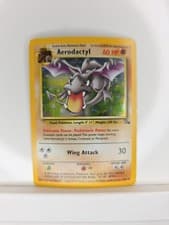 Fossil Pokemon Card, Aerodactyl 1/62 Holo Rare