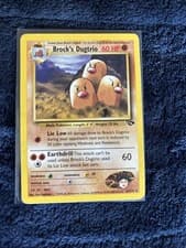 Pokemon Brock’s Dugtrio Gym Challenge Vintage Pokemon Card MP Gym Card