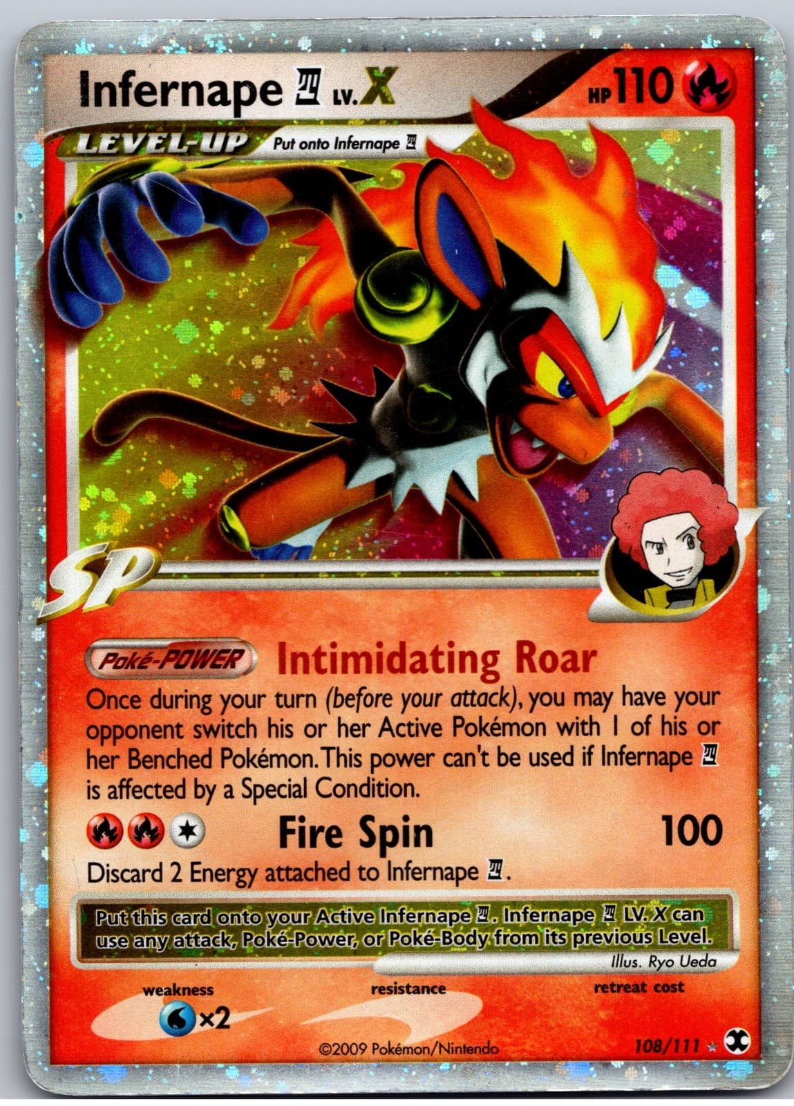 Infernape E4 Lv.X Ultra Rare Rising Rivals 108/111 MP