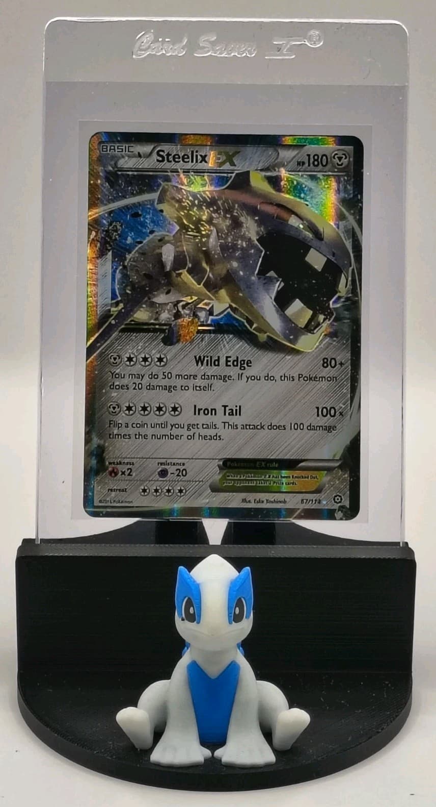 2016 Pokémon TCG XY Steam Siege Steelix EX 67/114 Full Art Ultra Rare Holo NM