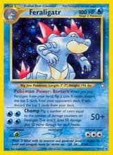 Feraligatr - 4/111 - Pokemon Neo Genesis Unlimited Holo Rare Card WOTC MP
