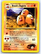 Brock's Dugtrio Unlimited Rare Gym Challenge 022/132 MP