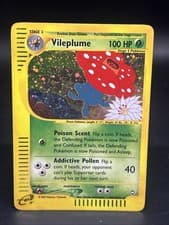 Vileplume H31/H32 Aquapolis Holo Ultra Rare Vintage Pokemon TCG MP
