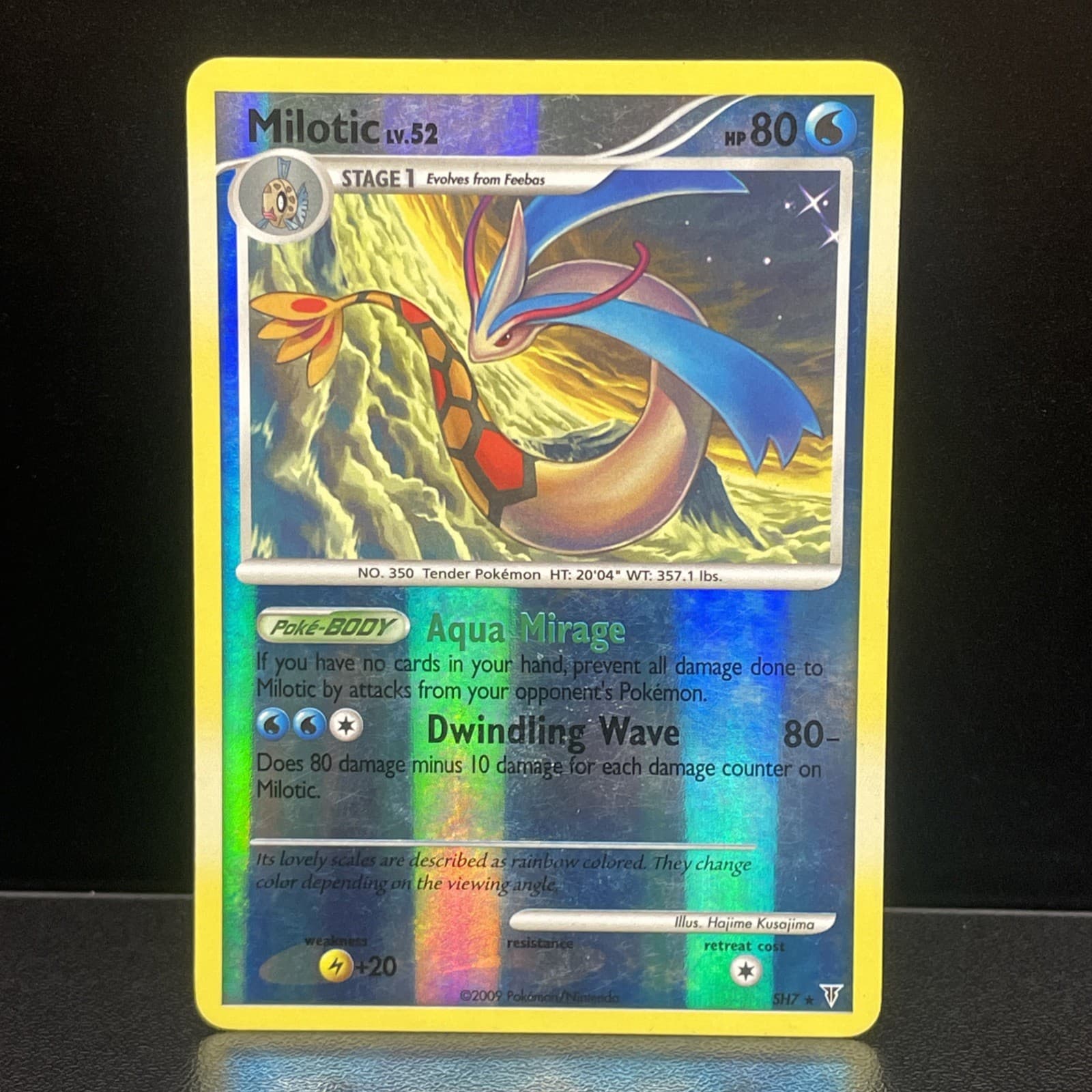 Milotic (Shiny) SH7-12 Supreme Victors Reverse Holo Light Play 
