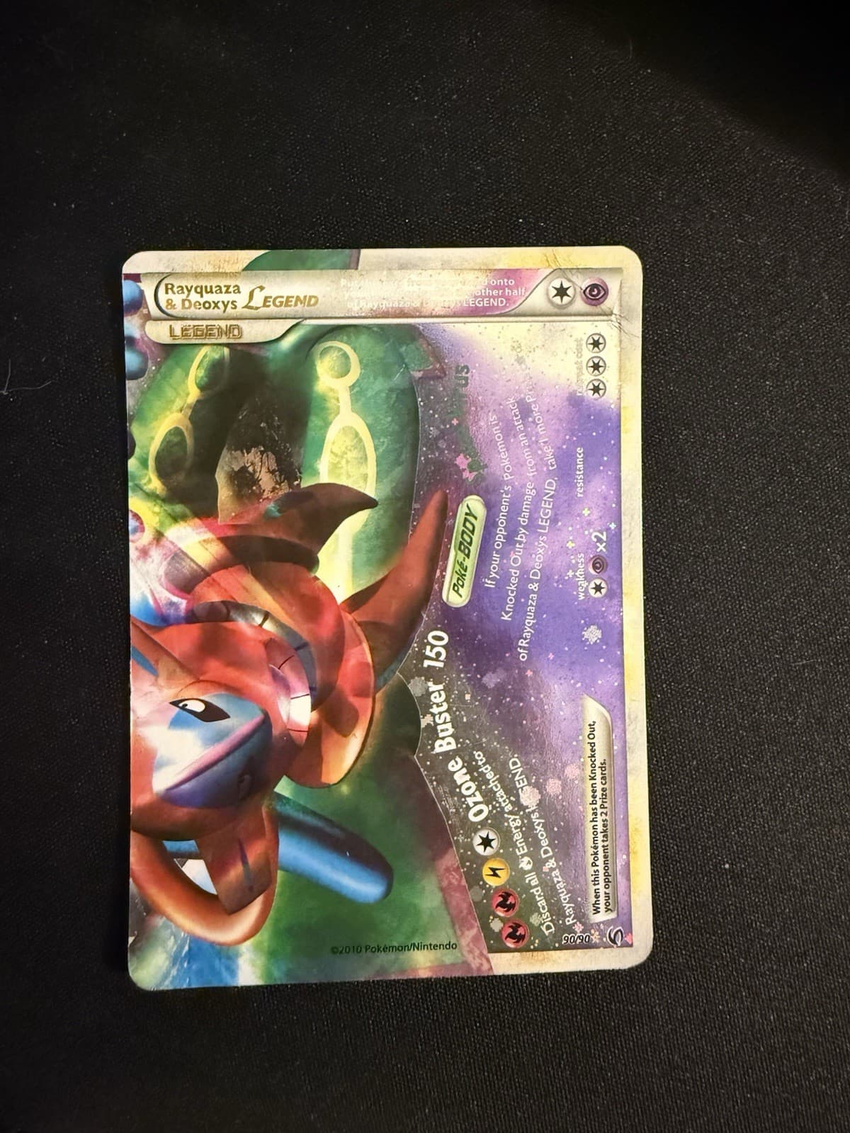 Rayquaza & Deoxys Legend (Bottom) 90/90 Undaunted - Pokemon Card - GD